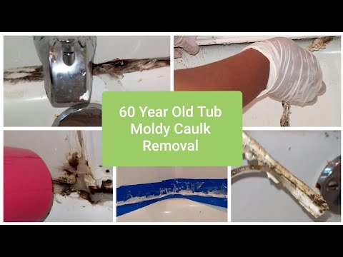 How To Remove Moldy Caulking In Bathroom?