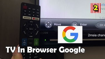 How to Use Web browse Google In Smart TV Sharp Aquos Using Remote Control
