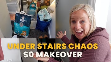 Declutter With Me: Transforming My Chaotic Under Stairs Cupboard (No Money Spent!)