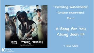 [1 Hour] A Song for You - Jung Joon Il | Twinkling Watermelon [Original Soundtrack] Part 1