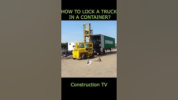 How To Lock A Truck In A Container? # Shorts