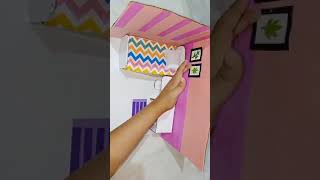 Diy Doll Miniature Bedroom Decor 😱💕 Barbie Doll House making 🏡🏘️ #barbie #shorts