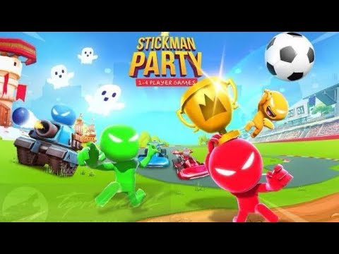 Видео: играю в игру  stikman party.