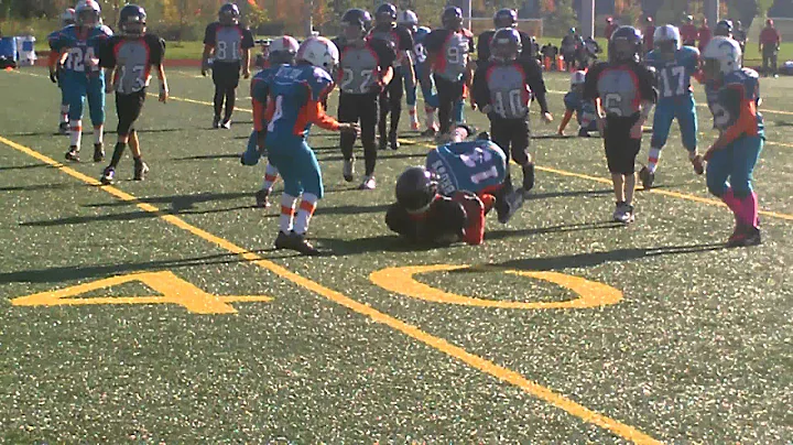 10/10 @ Markham Raiders: #13 Darius Big Hit!