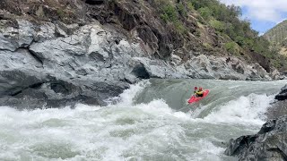 Chamberlain Falls at 4200 CFS - North Fork American Kayaking