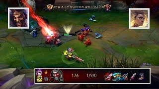 탑 드레이븐을 무조건 찢어버리는 템트리 (렐 vs 드레이븐)