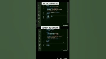 div tag junior vs senior #html #coding
