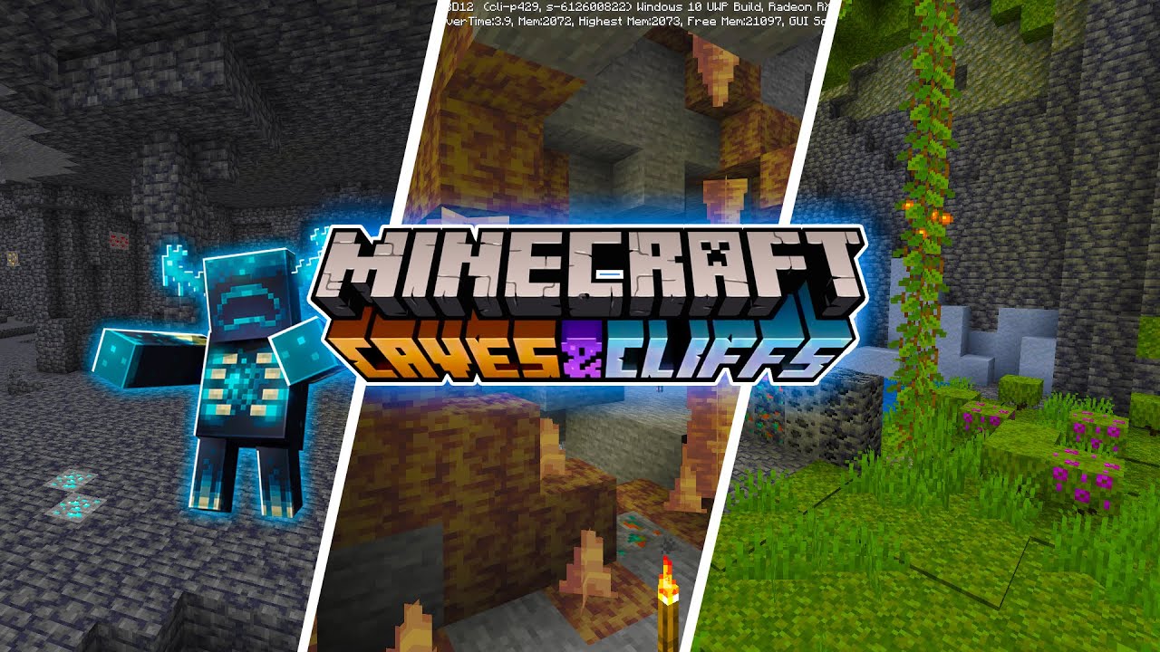LUSH CAVES DEEP DARK E DRIPSTONE CAVES NO MINECRAFT BEDROCK Caves 
