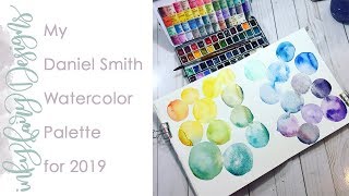 My NEW Daniel Smith Watercolors Palette Swatch for 2019