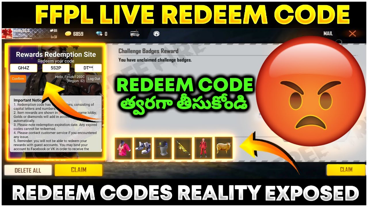 FFPL Rewards And Redeem Codes Reality Exposed | Free Fire Tournaments Redeem Codes Reality 😡