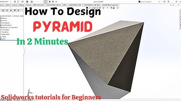 DIY SolidWorks Tutorial: How To Design A Pyramid In 2 Minutes | How to make a pyramid in solidworks