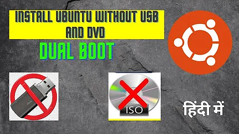 Install Ubuntu without USB Pendrive and DVD | Install Ubuntu without CD or USB | Dual Boot