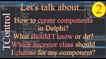 Delphi: Building components in VCL framework - Visual TControl - 02