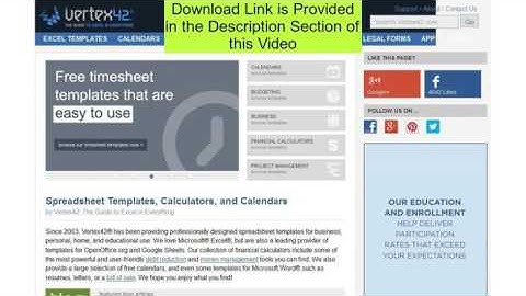 Vertex42 - The Excel Nexus