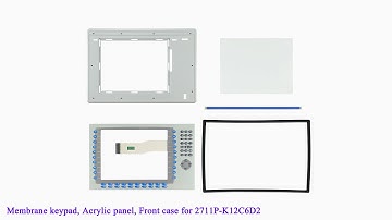2711P-K12C6D2 Front Plastic Case, Membrane Keypad for PanelView Plus 1250