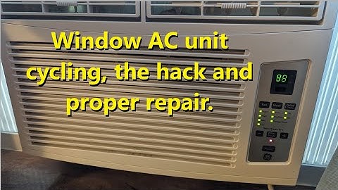 GE window AC unit cycling off and on with error 88, hack & repair. Model AHS08LXW1 & others -  VOTD