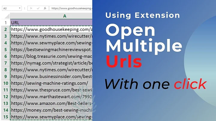 How to open Multiple URLs/website/links with one Click (at once)