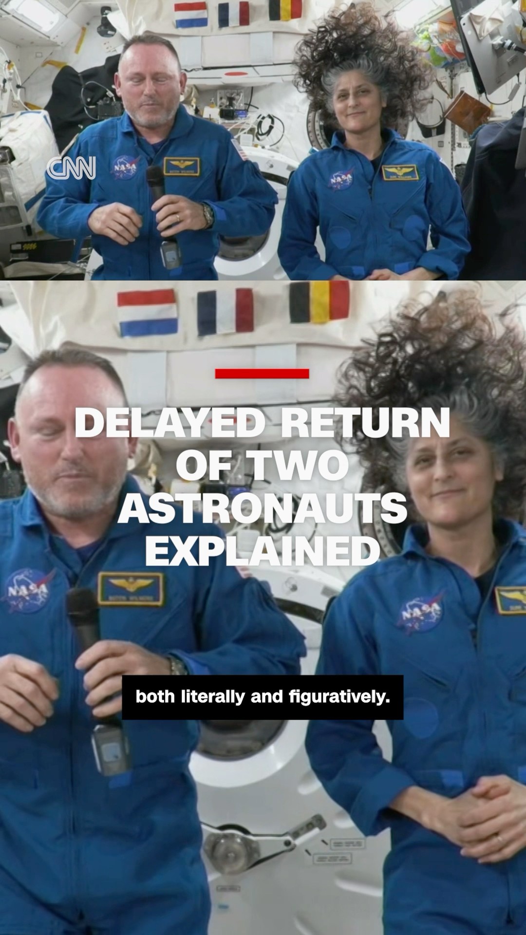 Delayed return of two astronauts explained