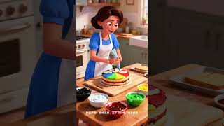俩娃为这碗巧克力“Battle”,眼神戏绝了 #animation #cartoon #cute #二元次 #儿童益智玩具类