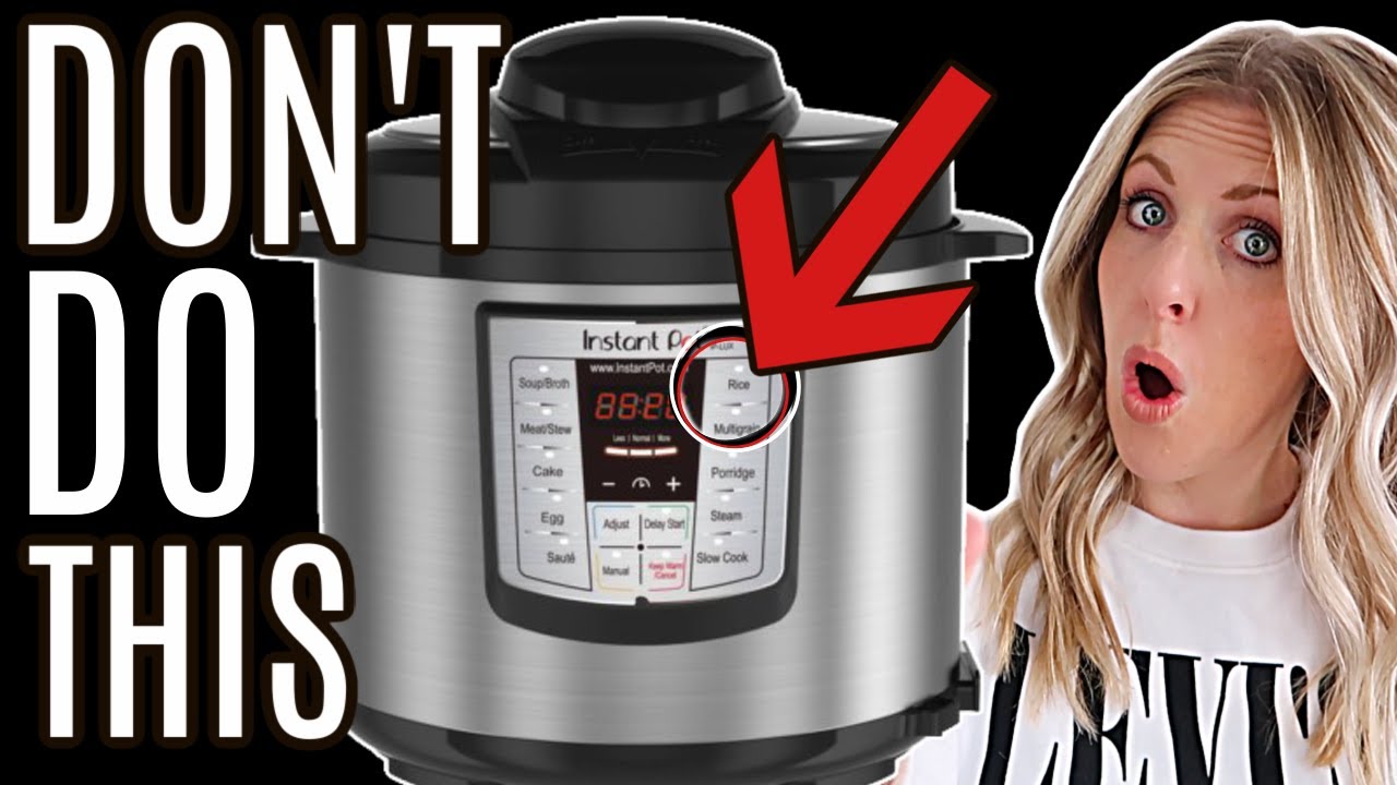 10 MISTAKES You Are making With Your Instant Pot - Instant Pot 101 ...