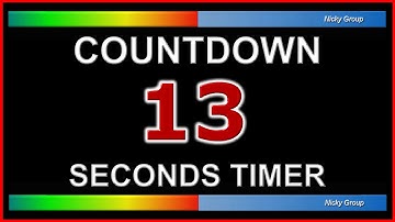 ⏰ 13 Seconds Timer - Countdown Full HD 1080p - Background Relaxing Music