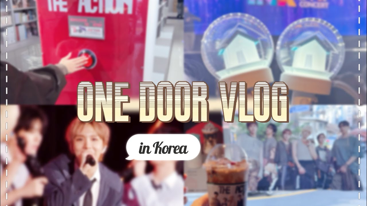 【ONEDOOR VLOG】 The Actionカムバック渡韓‼️ INKコンサートにも行ったよ🪄✨ (ラキドロ / カフェコラボ)