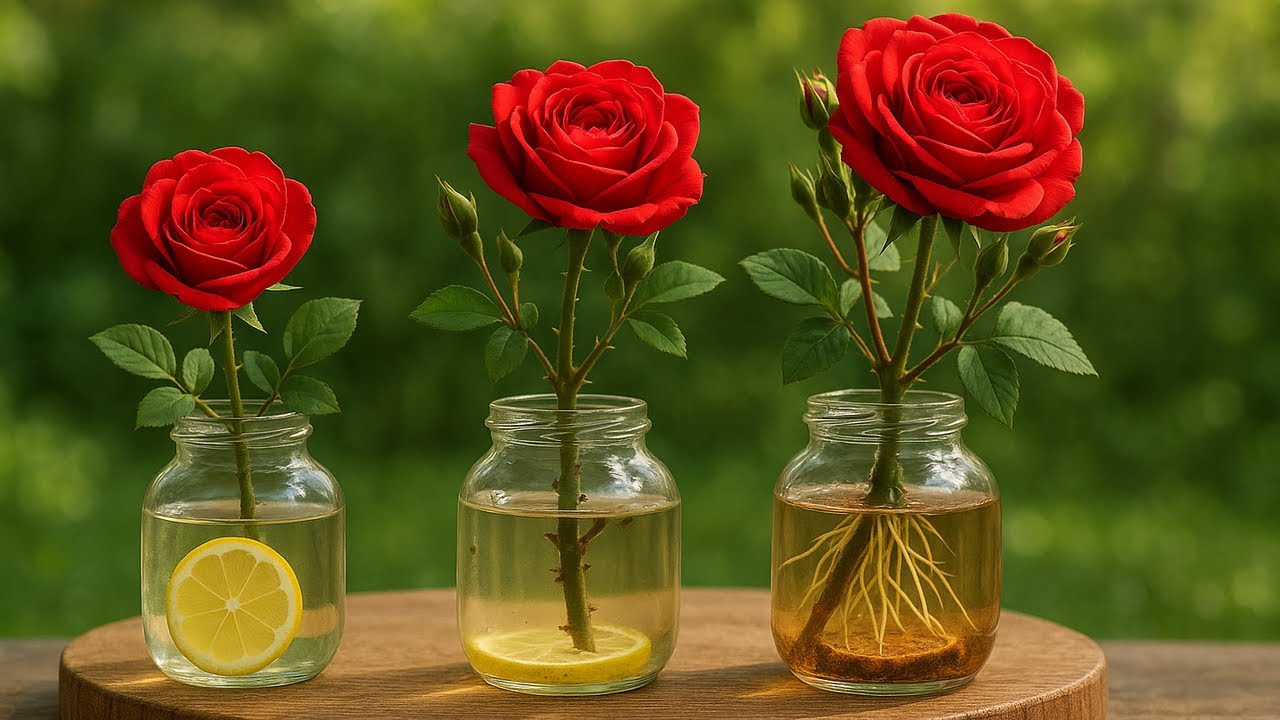 Just a few slices of lemon! Roses suddenly take root and bloom all year ...