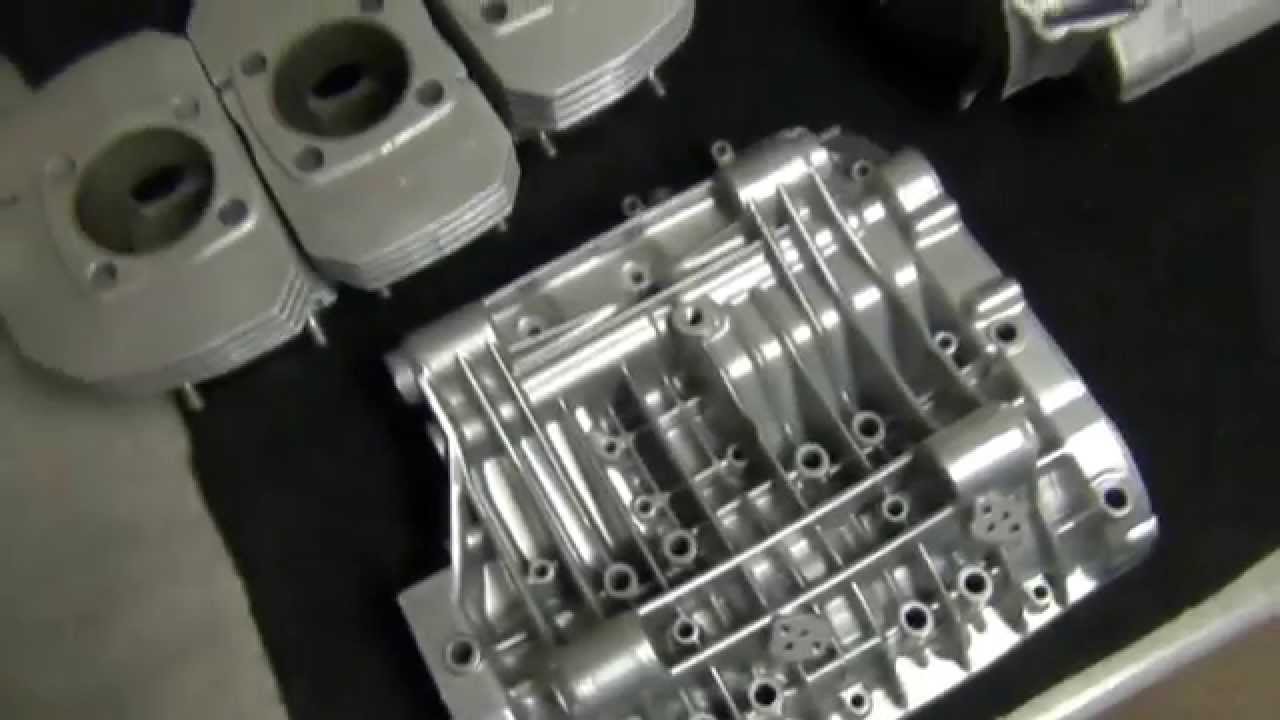 Kawasaki H2 Case Vapor Blasting Before and After