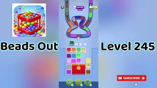 🎮 Beads Out Level 245 Walkthrough 🧩 | Tricky Bead Puzzle Solution | Mini Boss