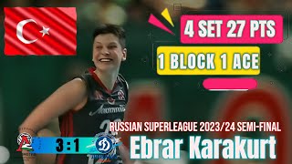 [Russian Superleague 2023/24 Semi-final R2] [Lokomotiv vs Dinamo Moscow] [Ebrar Karakurt]