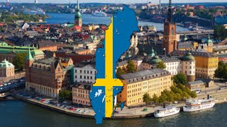 Flag Map Speedart - Sweden