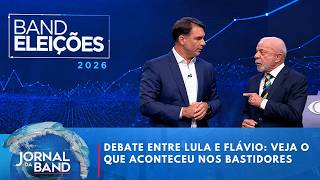 See behind-the-scenes of the tense debate between Lula and Flávio Bolsonaro on Band | Jornal da Band