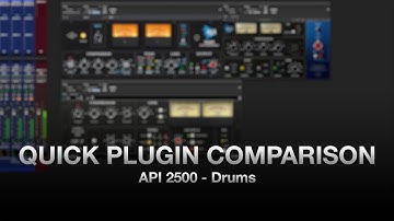 API 2500 Plugin Comparison (UAD, Lindell, Waves)