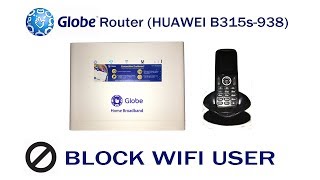 This video will show you how to block wifi user on your globe router
(huawei b315s-938). username: password: @l03e1t3 manual link
http://192.168.254.254...
