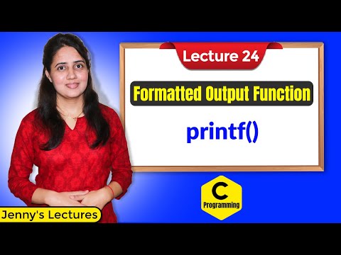 C_24 Formatted Output Functions in C Language | printf() function in C | C Programming Tutorials