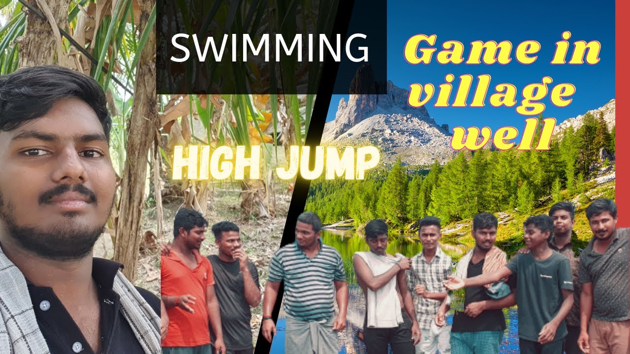 Dive in Well [ village funny swimming pool & GAME ] Tamil pasanga "slow