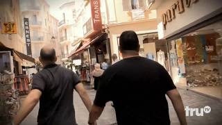 Impractical Jokers- Sal and Murr holding hands