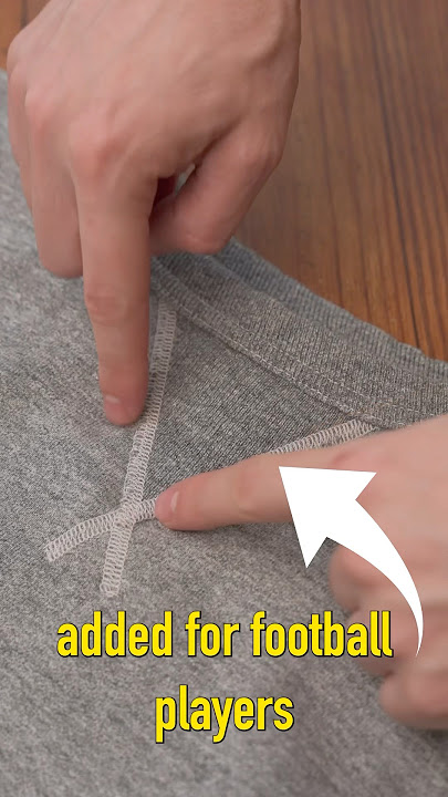 What are the Vs on sweatshirts for?