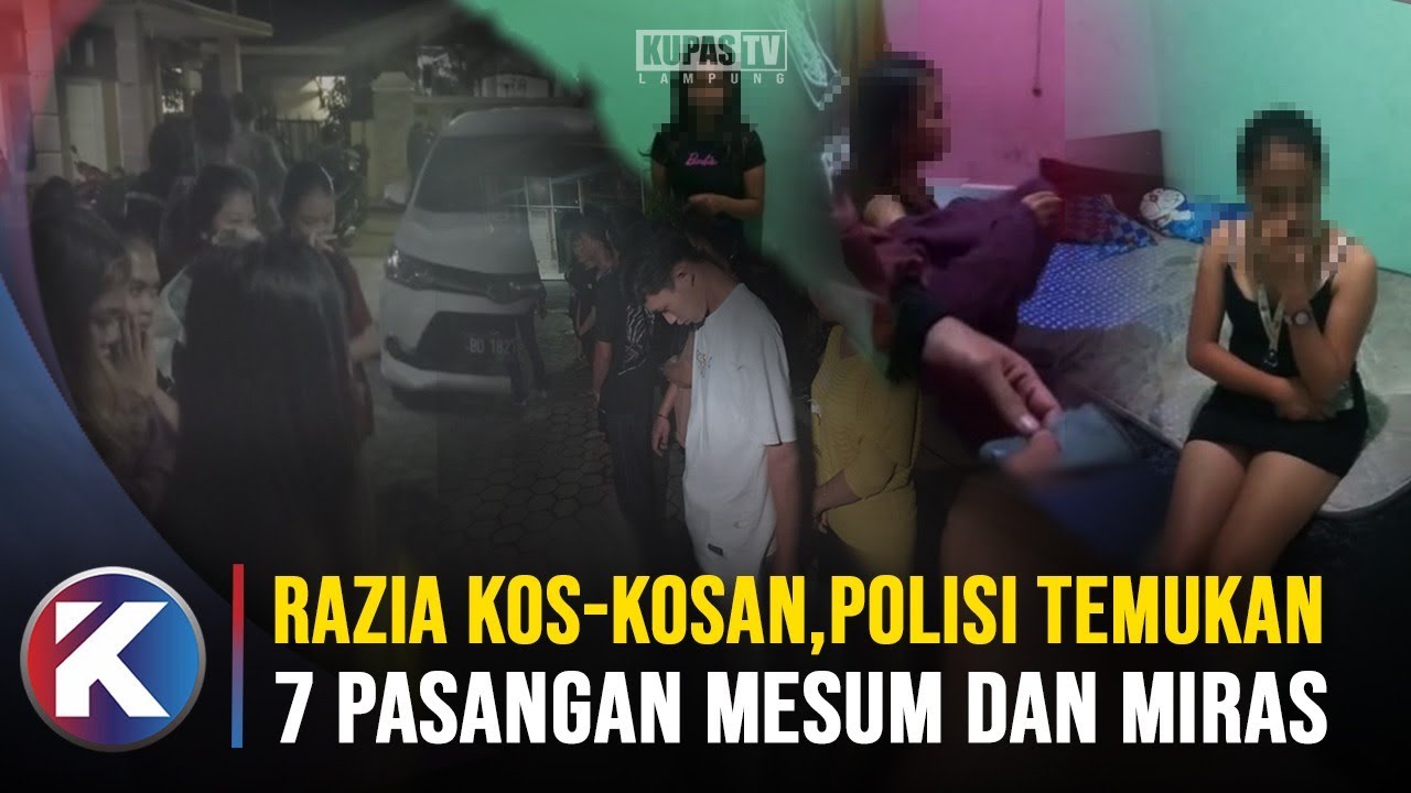 Tujuh Pasangan Bukan Suami Istri Terjaring Razia di Kamar Kos Bandar Lampung