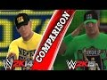 WWE 2K14 vs WWE2K15 John Cena Entrance Comparison HD