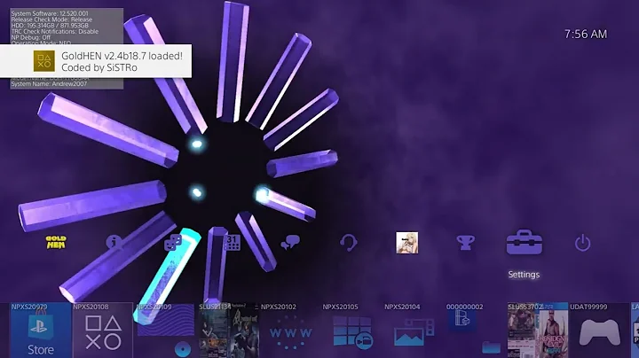 PS4 12.50/12.52 Jailbreak With GoldHEN Release