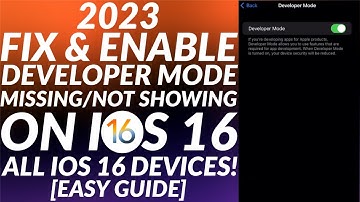 Fix Developer Mode iOS 16 Not Showing | Enable Developer Mode iOS 16| Developer Mode Required iOS 16