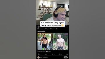 xQc reacts to Lacy 1 YEAR Body Transformation 🤯 #xqc #lacy #bodytransformation
