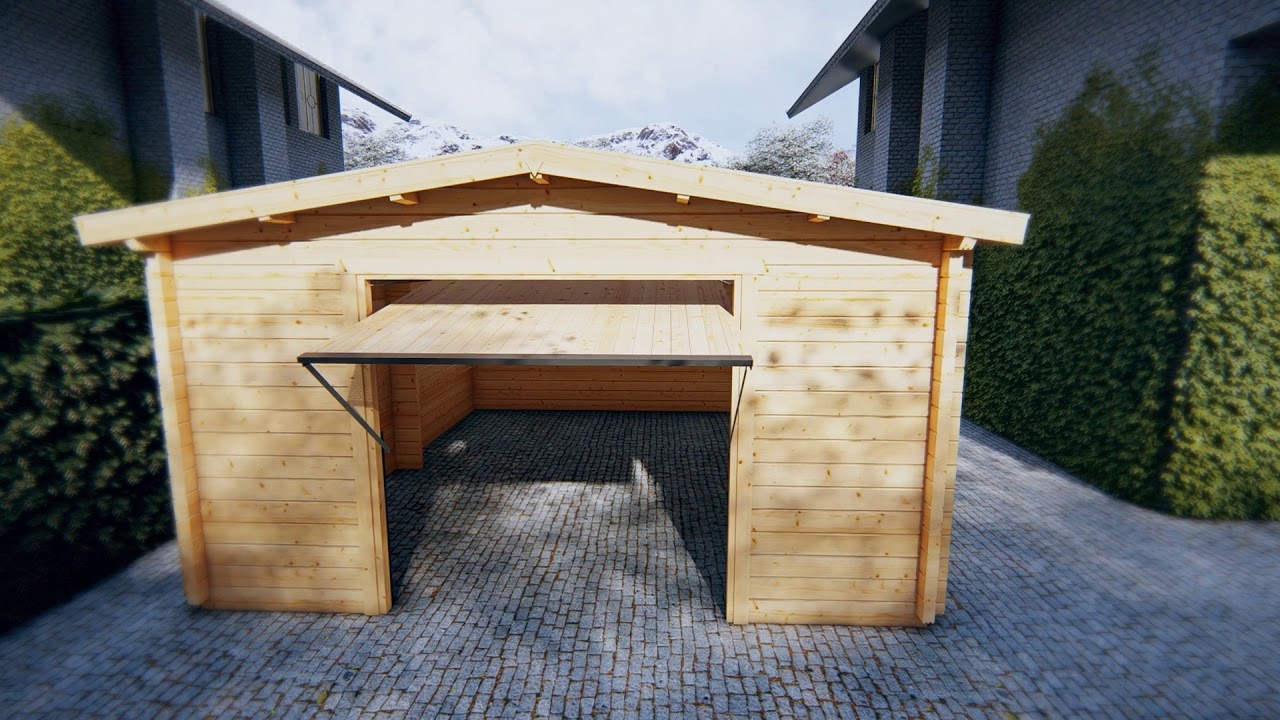 Garaje B con puerta basculante Hörmann - YouTube