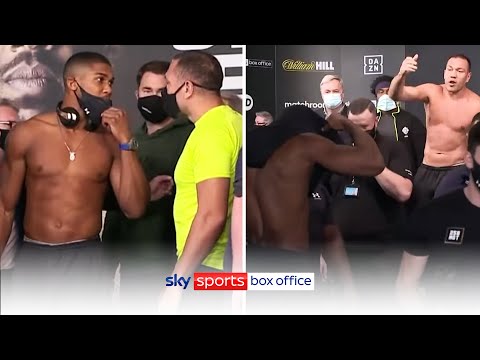 FURIOUS EXCHANGE! 😡| Anthony Joshua vs Kubrat Pulev | Full Weigh-In