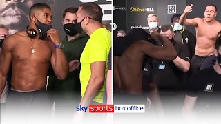 FURIOUS EXCHANGE! 😡| Anthony Joshua vs Kubrat Pulev | Full Weigh-In