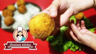 КАРТОФЕЛЬНЫЕ ШАРИКИ С МЯСНОЙ НАЧИНКОЙ