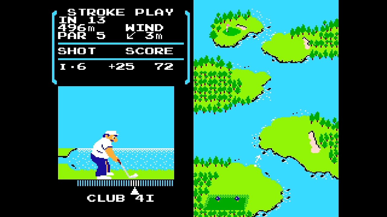 FC ファミコン GOLF ゴルフ - YouTube