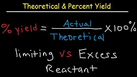 Theoretical, Actual, Percent Yield & Error - Limiting Reagent and Excess Reactant That Remains