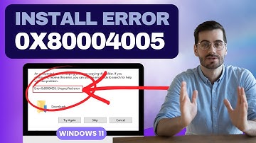 Windows 11 24H2 Install Error 0x80004005 Fix - 2025 Update!